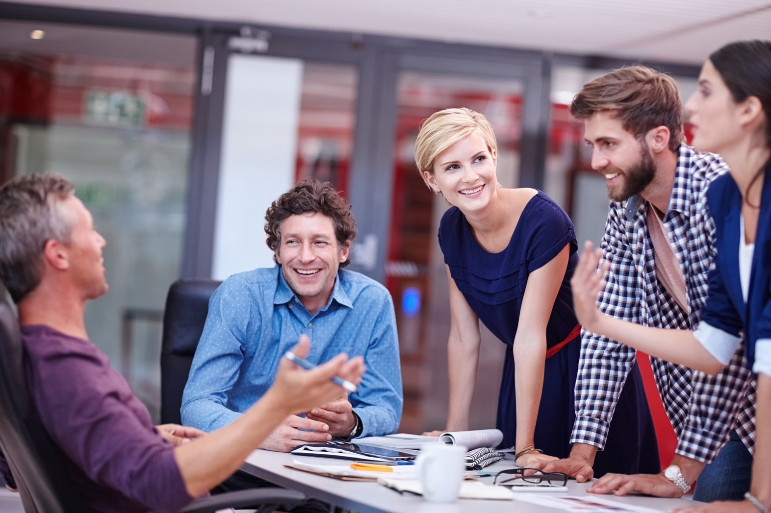 Theres a brainstorm brewing. Cropped shot of creative professionals brainstorming during a meeting